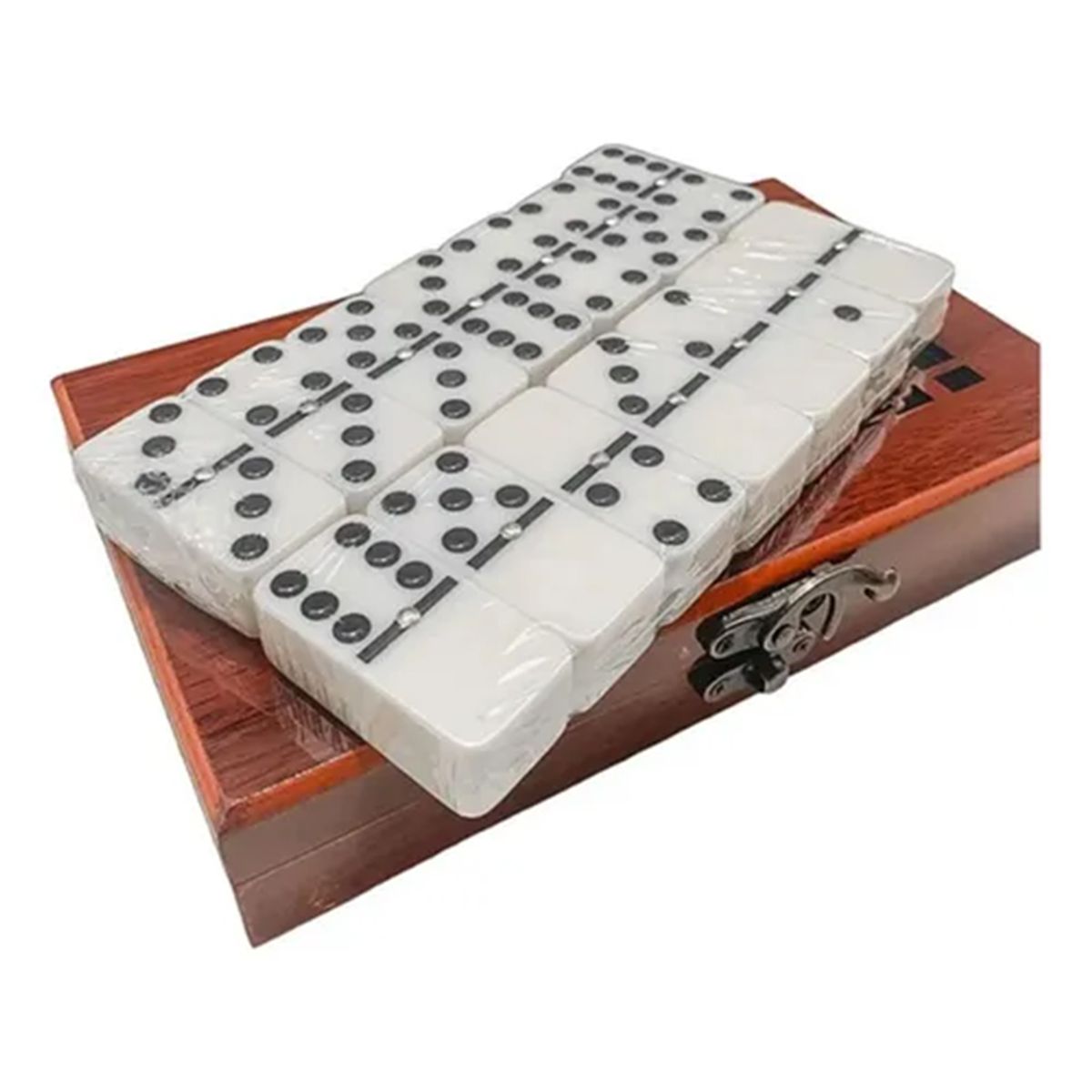 GENERICO - Juego De Dominó Grande Con Caja De Madera-Fordeal