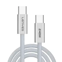 LENYES - Cable USB-C a USB-C LC550 240W Carga Rápida 1m