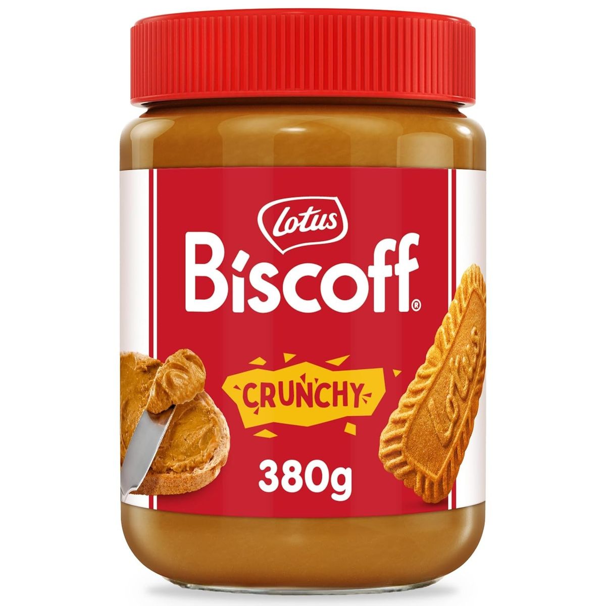 LOTUS - Crema Untable Biscoff Crunchy Vidrio Lotus 380 g