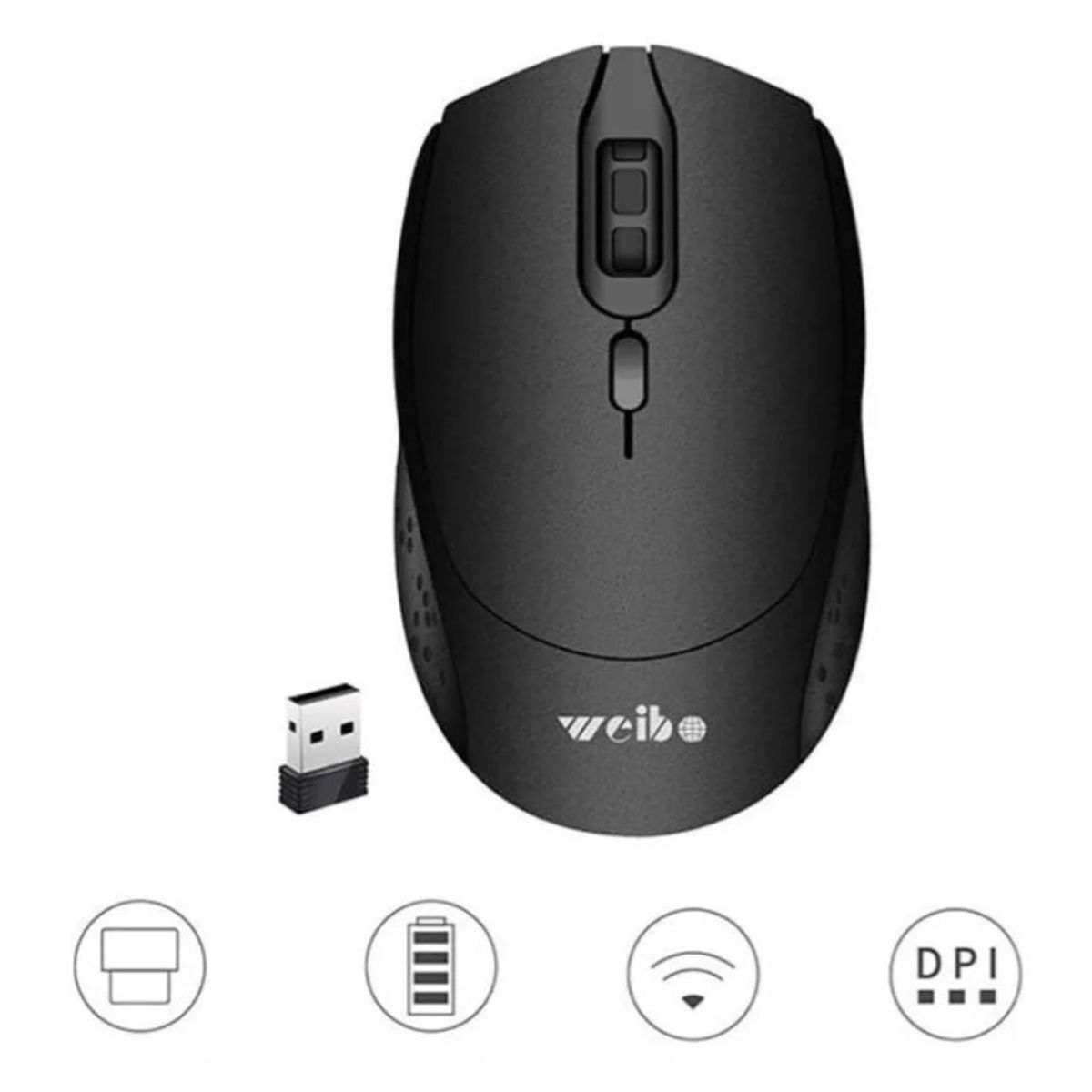 WEIBO - Mouse Óptico Inalámbrico Weibo Bluetooth USB