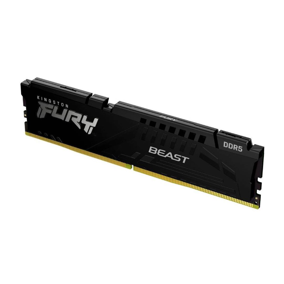 KINGSTON - Memoria RAM Kingston Fury Beast Black 8GB 5200MHz DDR5 CL40