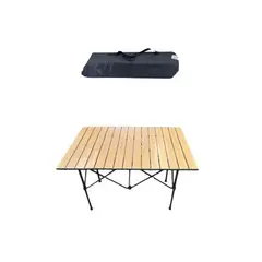 GENERICO - Mesa De Camping Plegable De 59x87x55CM Incluye Bolsa De Transporte