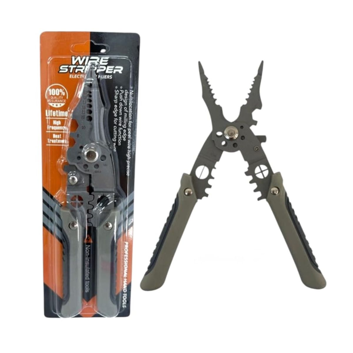 GENERICO - ALICATE  PELA CABLE UNIVERSAL 9 EN 1 WIRE STRIPER