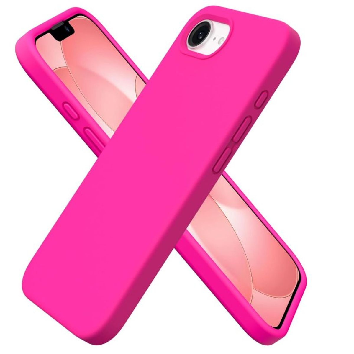 GENERICO - Carcasa Funda Para iPhone 16e/ 17e Silicona Fucsia