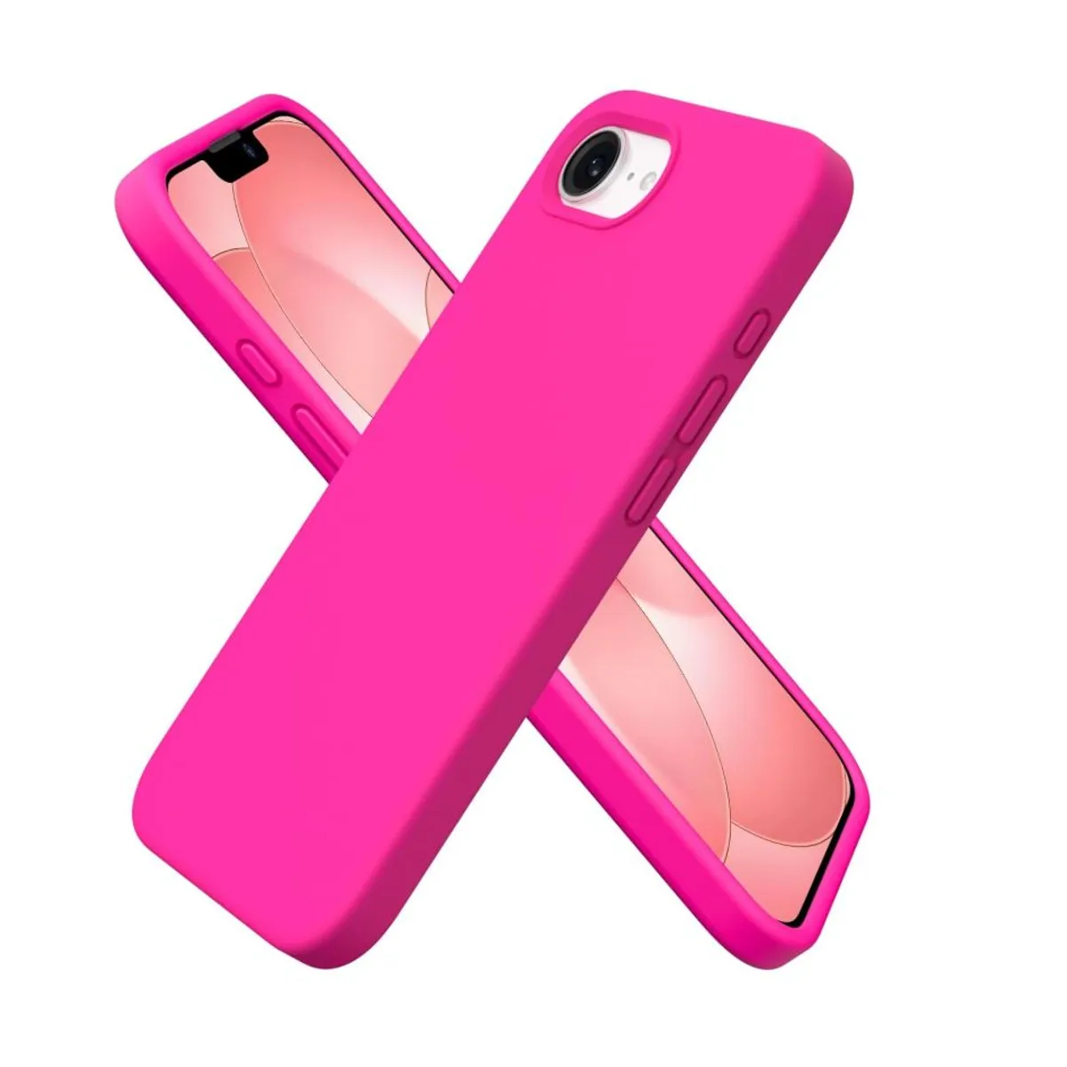 GENERICO - Carcasa Funda Para iPhone 16e/ 17e Silicona Fucsia
