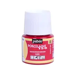 PEBEO - Pintura Porcelana Loza Porcelaine 150 Rojo Escarlata 45ml