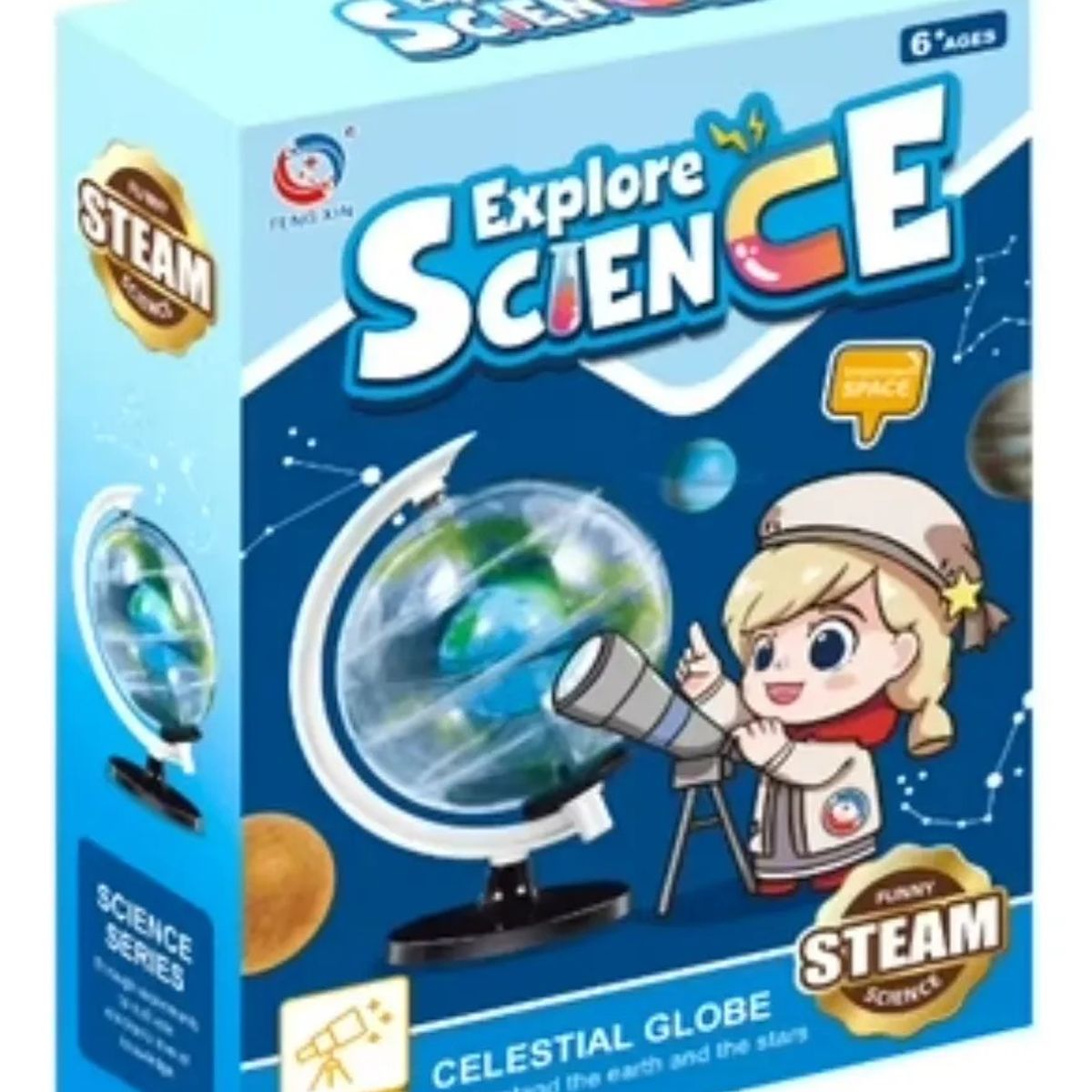 GENERICO - Juguete Científico Globo Celestial Armable Trasparente