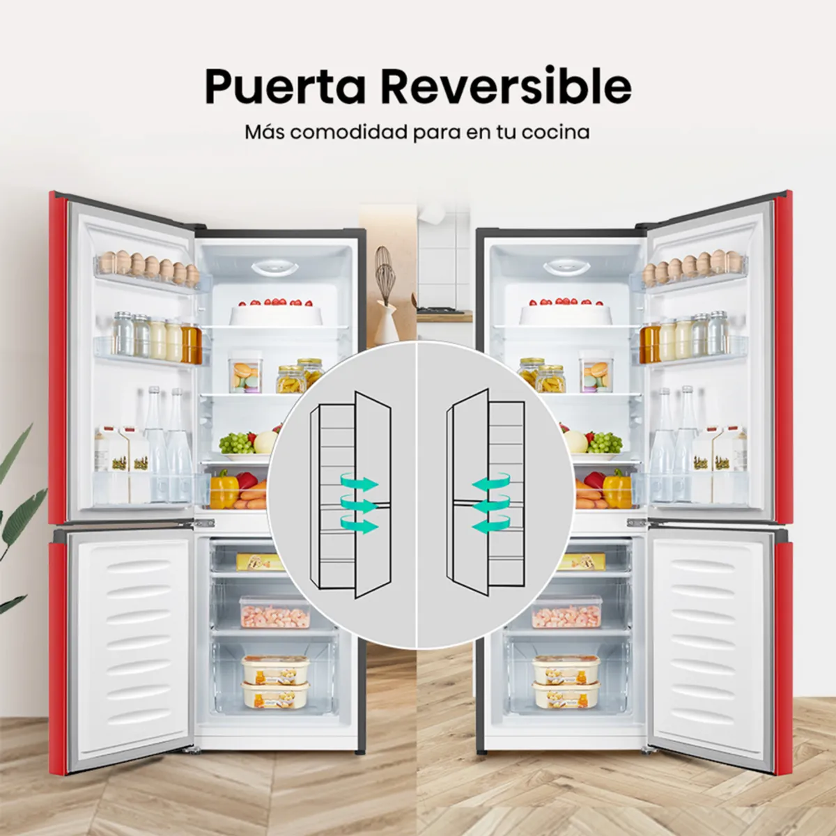 HISENSE - Bottom Freezer 165 Lts Frío Directo RB215NR