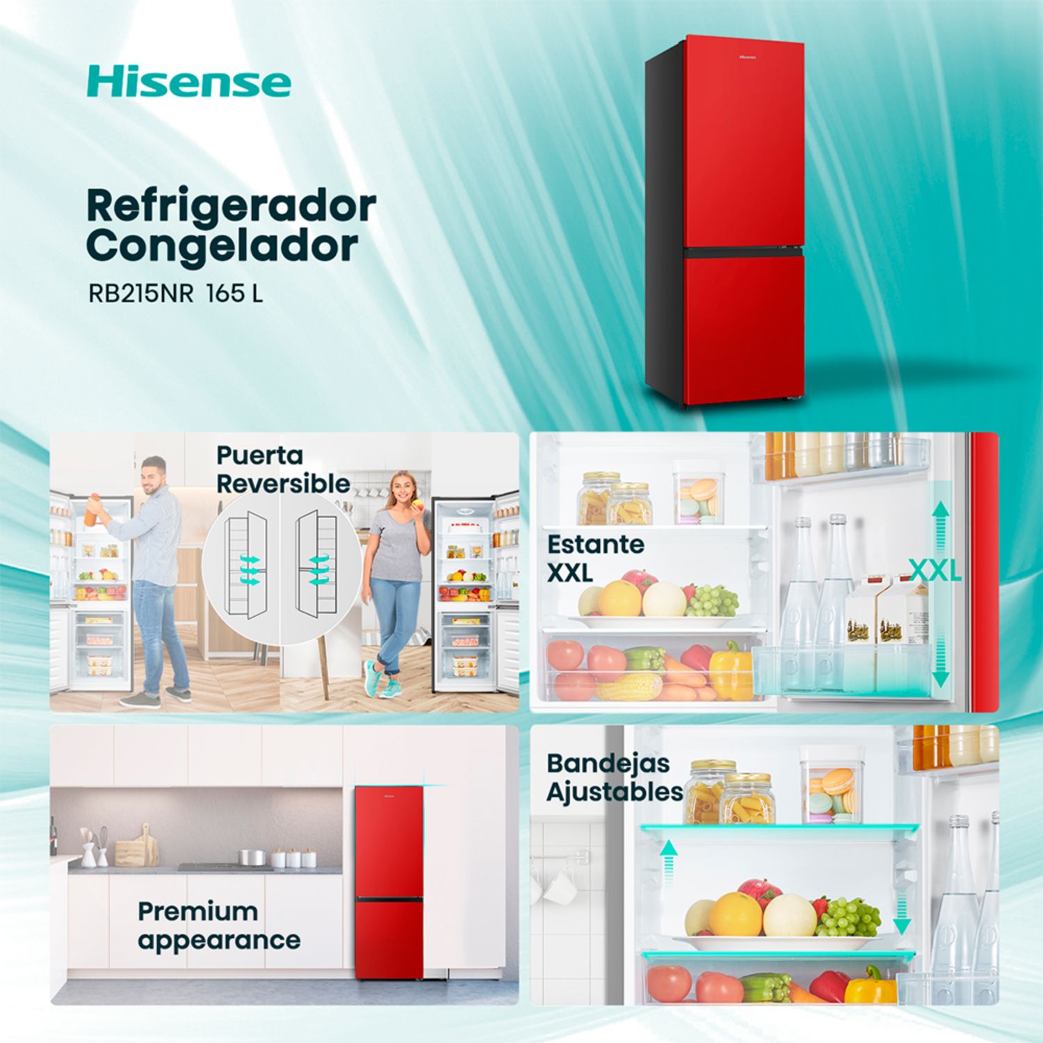 Refrigerador Bottom Freezer 165 Lts Frío Directo RB215NR | Sodimac