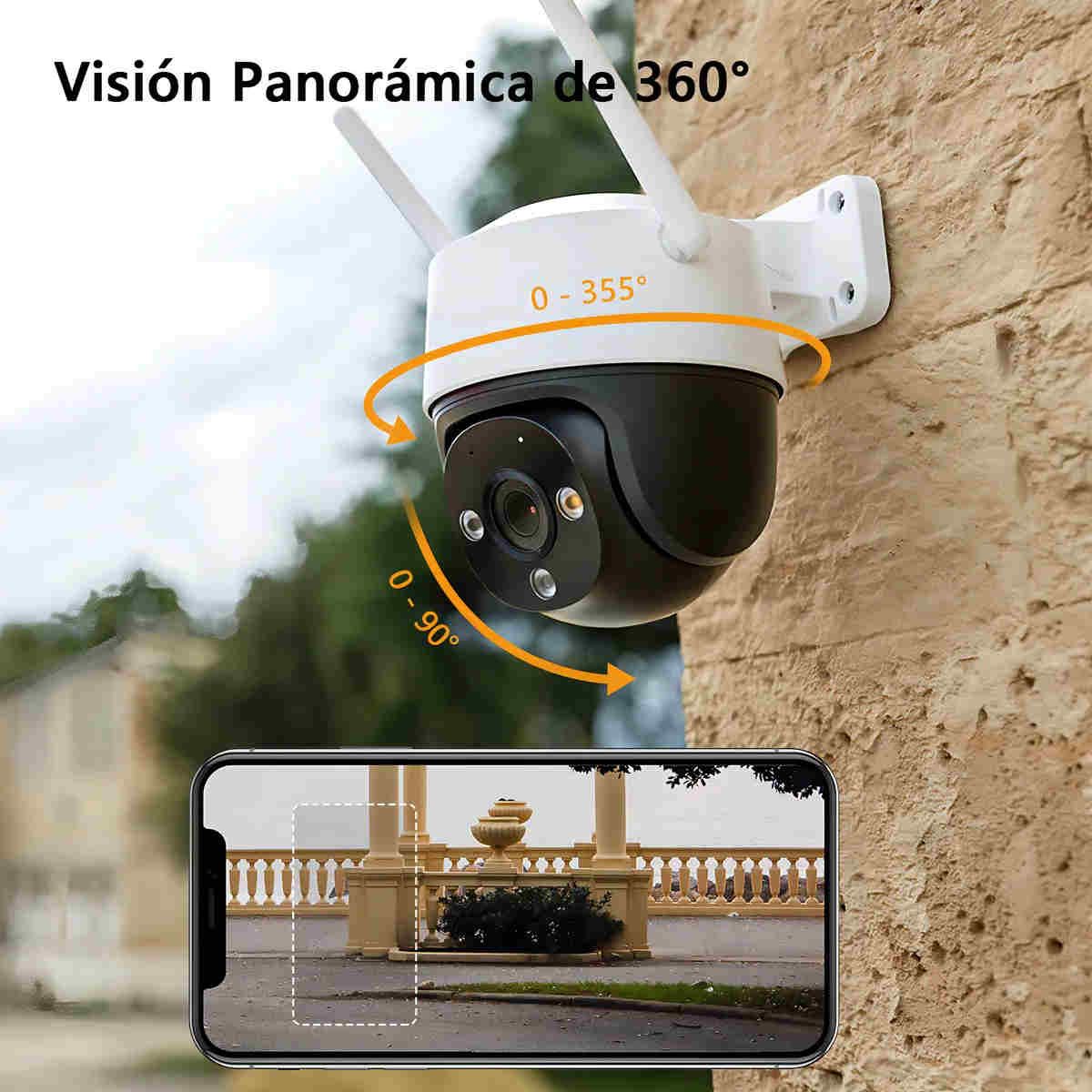 GENERICO - Camara De Seguridad Wifi Mini Ptz Se+ 3mp 360° Color Blanco BELUG
