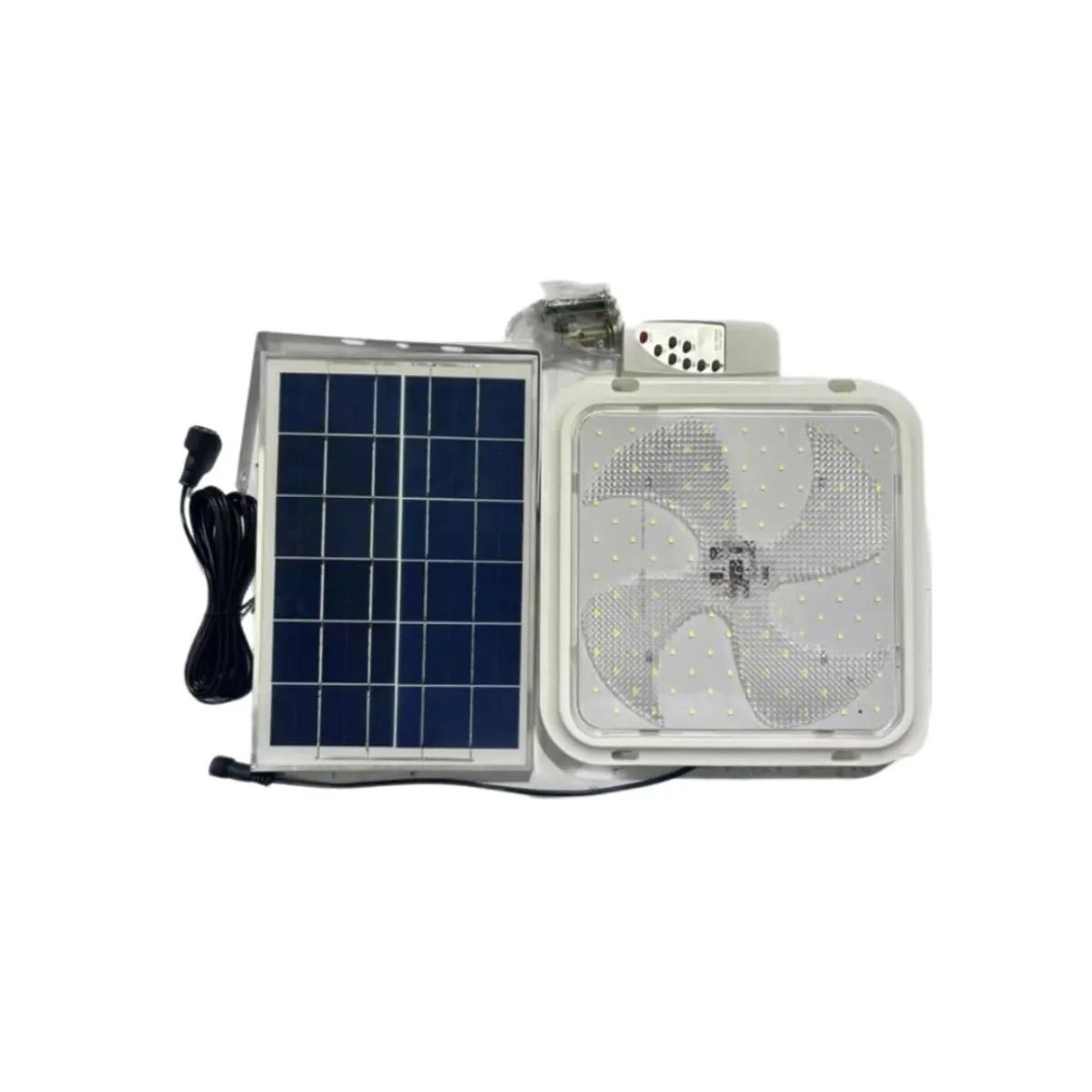 GENERICO - Lámpara Solar Foco 3 Tonos Cuadrada Con Panel Separado 200w