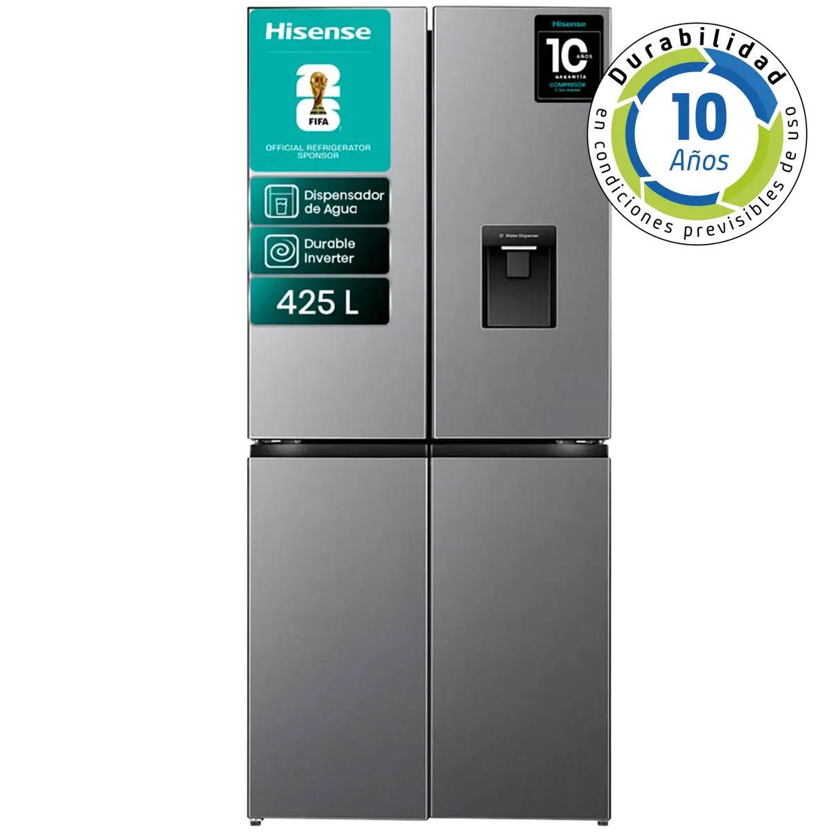 HISENSE - Refrigerador Cross Door 425 Lts No Frost RQ5P431NMDA