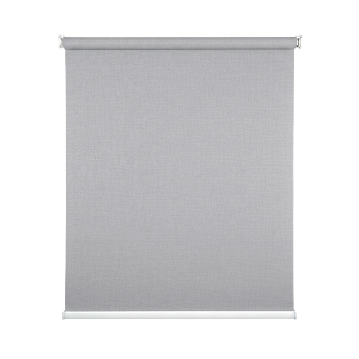 GUIZA - Cortina Roller Blackout 1 Paño 180 X 240 Cm Sin Cenefa Gris Claro Lino Guiza