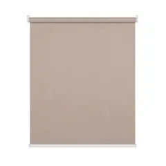 GUIZA - Cortina Roller Blackout 1 Paño 100 X 240 Cm Sin Cenefa Cafe Claro Lino