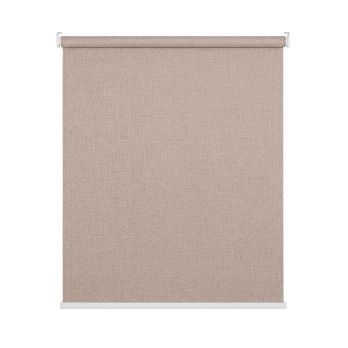 GUIZA - Cortina Roller Blackout 1 Paño 200 X 240 Cm Sin Cenefa Cafe Claro Lino Guiza