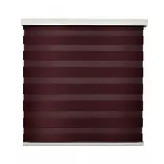 GUIZA - Cortina Roller Duo Zebra Día Y Noche 180 X 200 Cm Vino Jaspeado