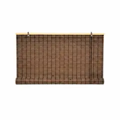 GUIZA - Cortina Roller Bambu Persiana Enrollable 150 X 200 Cafe Oscuro