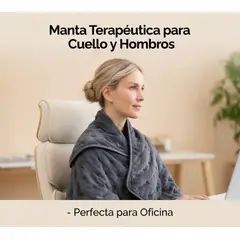 MOVI - Manta Alivia Dolores Cuello, Hombros y Espalda de Semillas - Terapia de Calor y Frío Natural