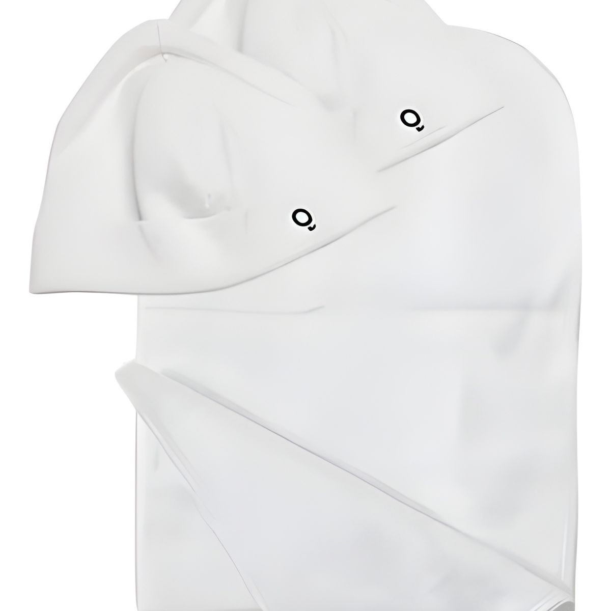 GENERICO - PACK 3 MANTAS TUTO MÁS GORROS RN DE ALGODÓN PIMA BLANCO LITTLE FOOT