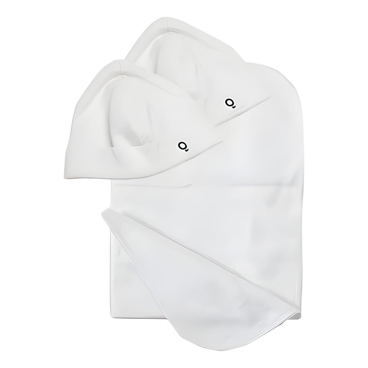 GENERICO - PACK 3 MANTAS TUTO MÁS GORROS RN DE ALGODÓN PIMA BLANCO LITTLE FOOT