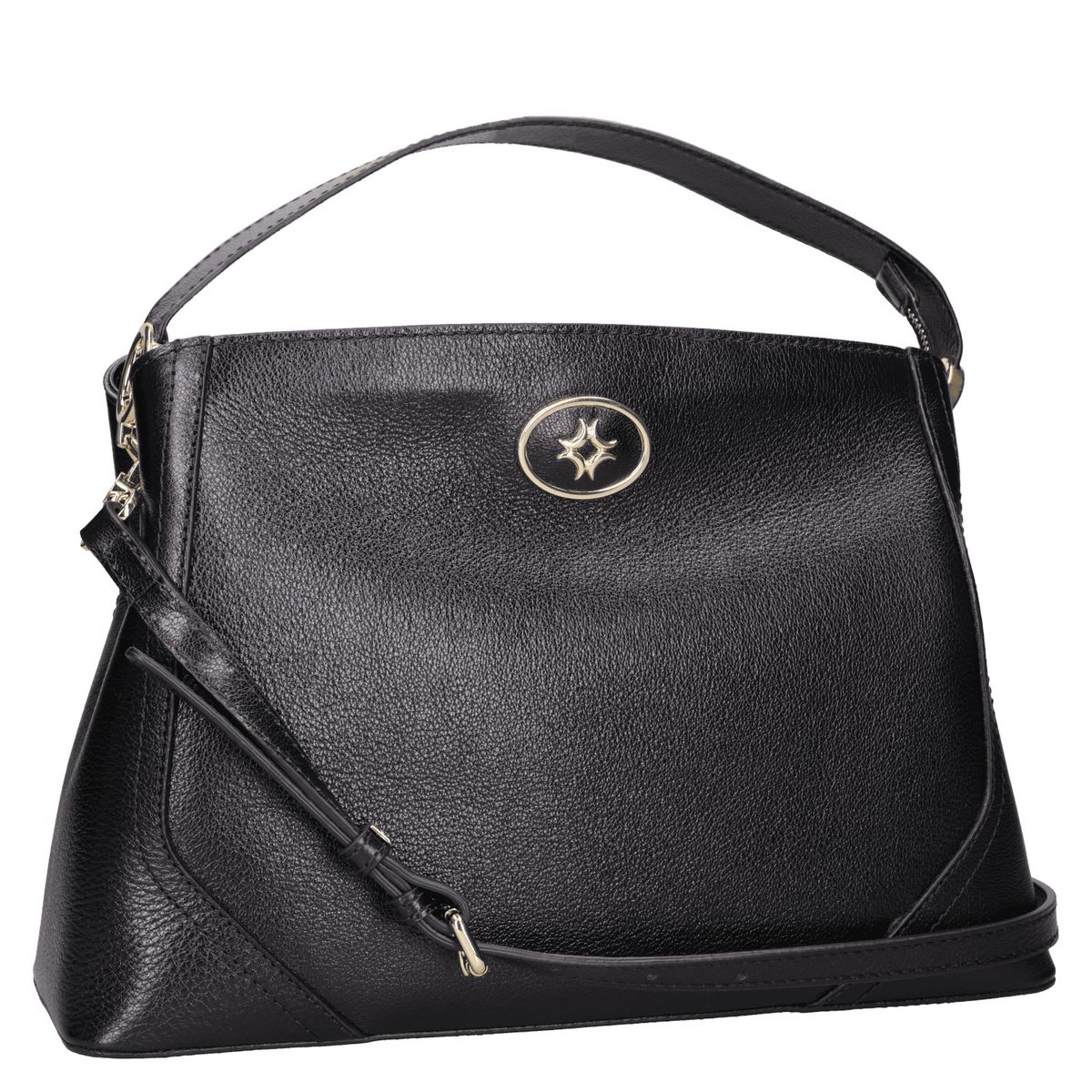 LUZ DA LUA - Cartera Cuero Casual Negro Luz Da Lua