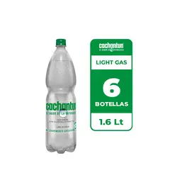 CACHANTUN - 6x Agua Mineral Light Gas 1.6L