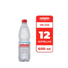 CACHANTUN - 12x Agua Mineral Sin Gas 600cc