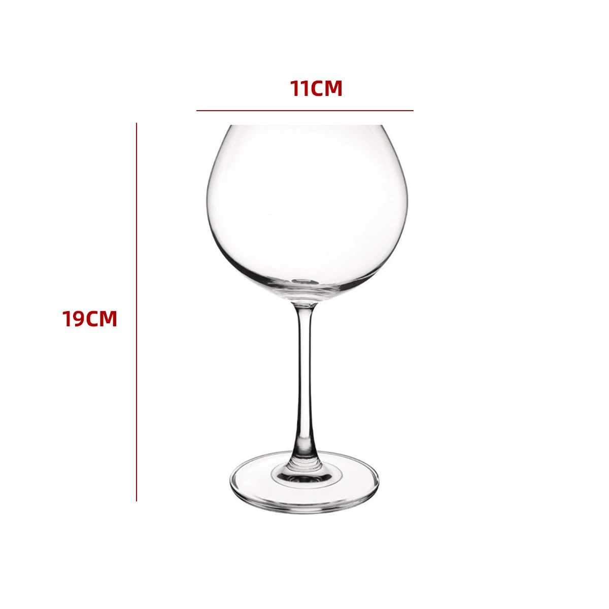 GENERICO - Copa Acrilica Grande Para Coctel O Postres 600ml Unidad Clasica
