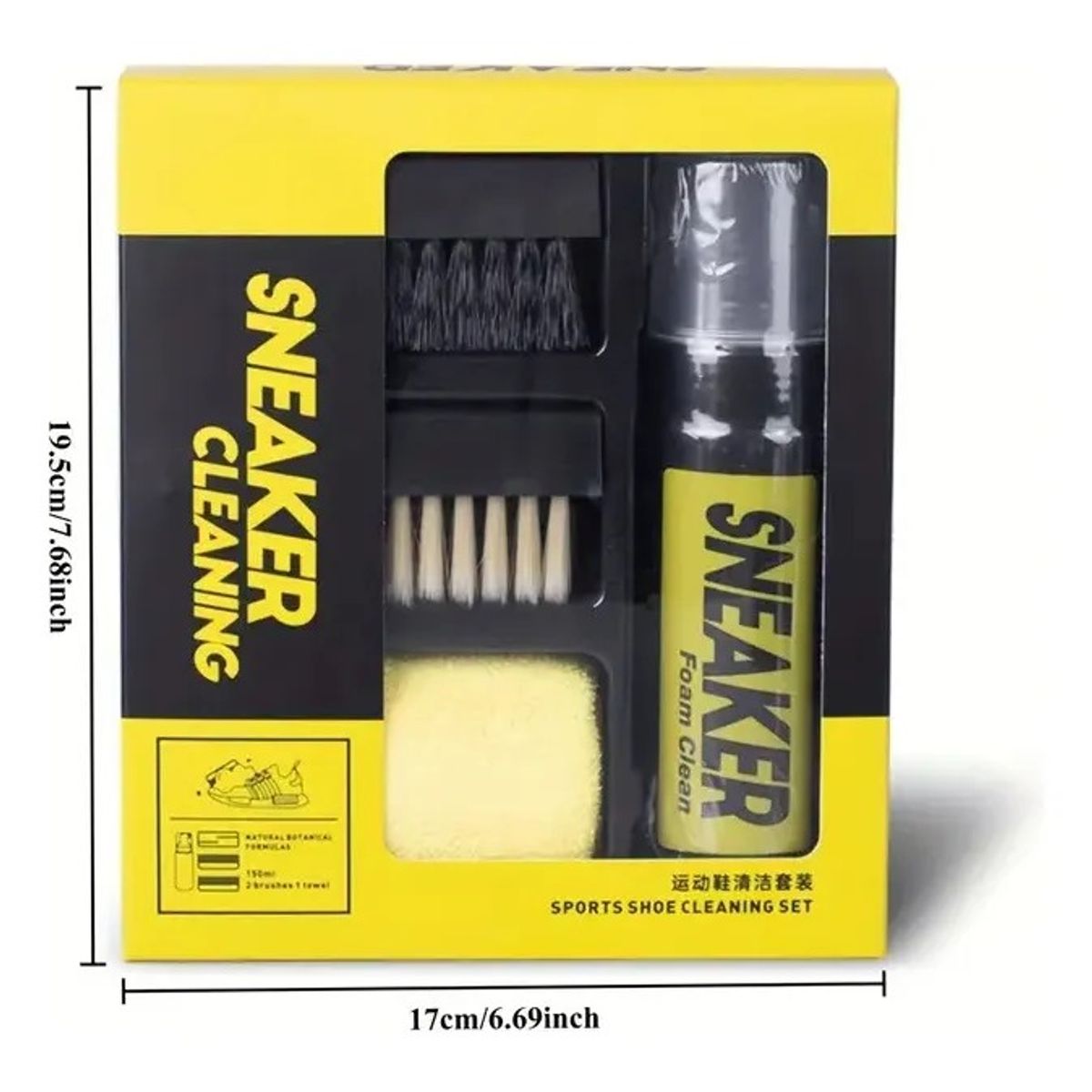 GENERICO - Kit De Limpieza Zapatillas Calzado Espuma Limpiadora Blanqueador