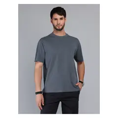ARROW - Polera Lisa Stone Wash Regular Fit Gris Oscuro