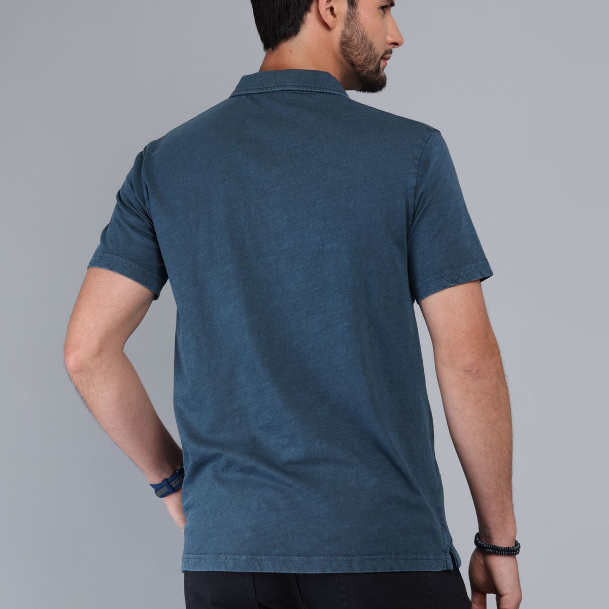 ARROW - Polera Lisa Stone Wash Regular Fit Denim Arrow ARROW