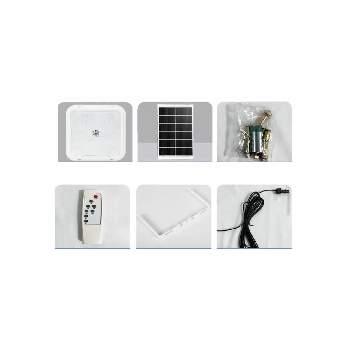GENERICO - Lámpara Solar Led Cuadrada Con Panel Separado De 100w