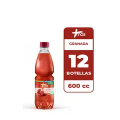 CCU - 12x Agua Saborizada Mas Granada Botella 600cc