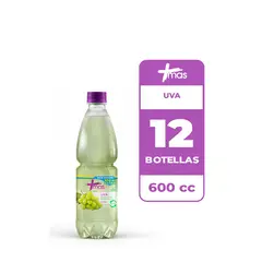 CCU - 12x Agua Saborizada Mas Uva Botella 600cc