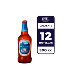 AUSTRAL - 12x Cerveza Calafate 5.0° Botella 500cc