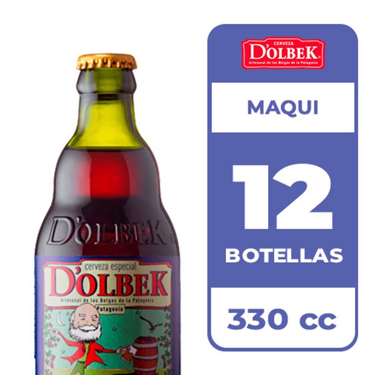 DOLBEK - 12x Cerveza DOlbek Maqui 4.8° Botella 330cc