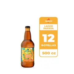 CCU - 12x Cerveza Guayacán Papaya 4.3° Botella 500cc