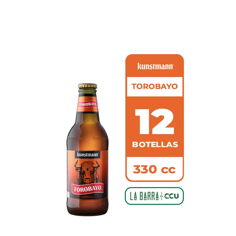 12x Cerveza Torobayo 5.0 Caja Rustica Botella 330cc
