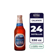 AUSTRAL - 24x Cerveza Calafate 5.0° Botella 330cc