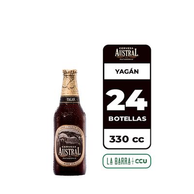 Austral 24X Cerveza Yagán 5.0° Botella 330Cc