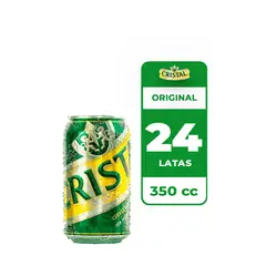 CRISTAL - 24x Cerveza 4.6° Lata 350cc