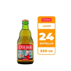 DOLBEK - 24x Cerveza Lager 4.5° Botella 330cc