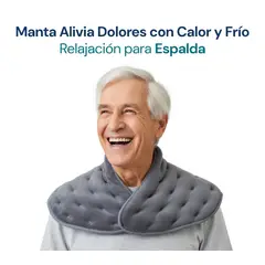 MOVI - Manta Alivia Dolores Cuello, Hombros y Espalda de Semillas - Terapia de Calor y Frío Natural