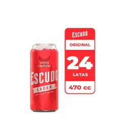 ESCUDO - 24x Cerveza 5.5° Lata 470cc