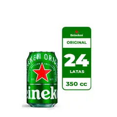HEINEKEN - 24x Cerveza 5.0° Lata 350cc