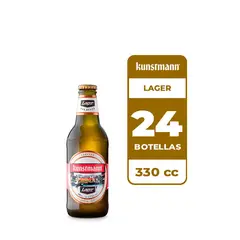KUNSTMANN - 24x Cerveza Lager 4.3° Botella 330cc