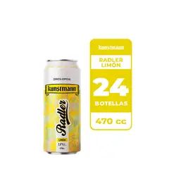 KUNSTMANN - 24x Cerveza Radler Limón 2.5° Lata 470cc