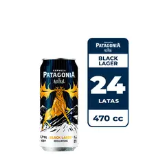 AUSTRAL - 24x Cerveza Patagonia Black Lager 5.7° Lata 470cc