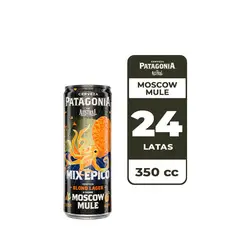 AUSTRAL - 24x Cerveza Patagonia Blond Lager Moscow Mule 4.3° Lata 350cc