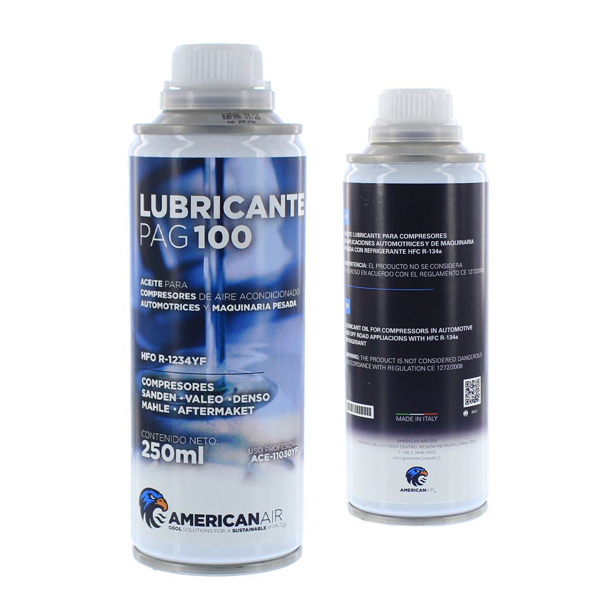 AMERICAN AIR - Aceite Pag 100 250ml R1234yf American Air A/c Auto